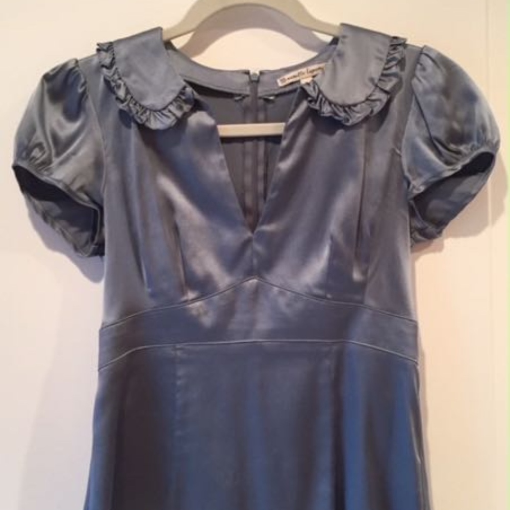 Nanette Lepore silk shirt in blue (size 2)